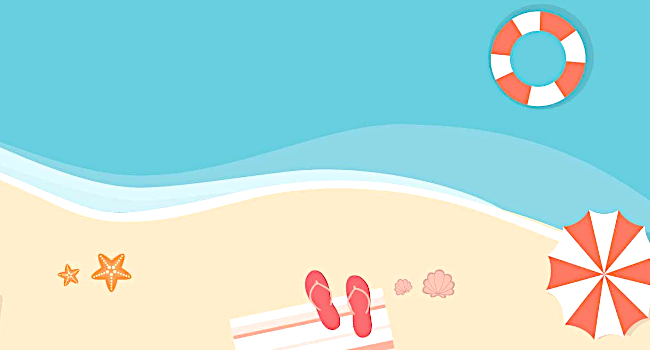 Grafik: Urlaub am Strand